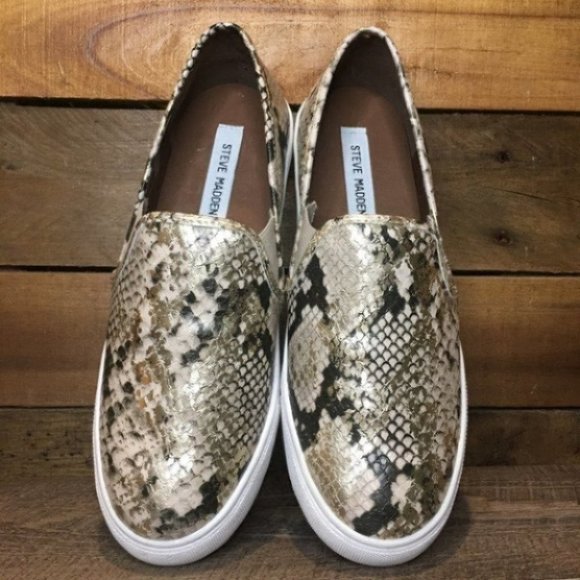 NEW Steve Madden Safary Snake Sneaker - Picture 4 of 10